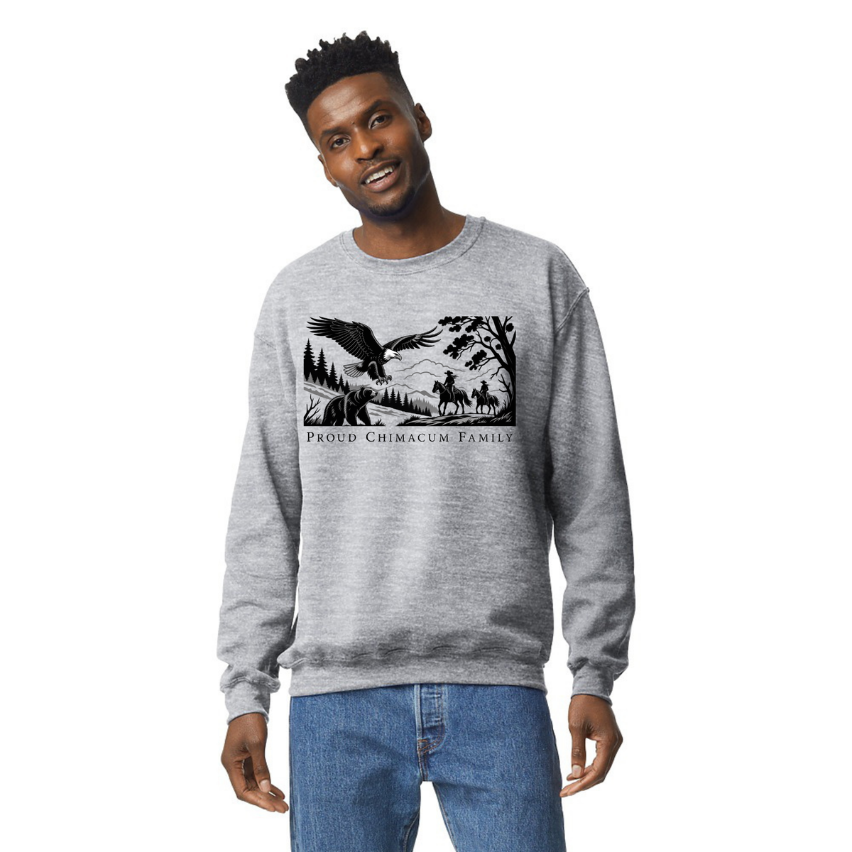 Proud Chimacum Family - Adult Unisex Crewneck