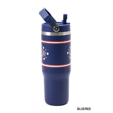 Game Day 30oz Stainless Steel Flip Straw Tumbler