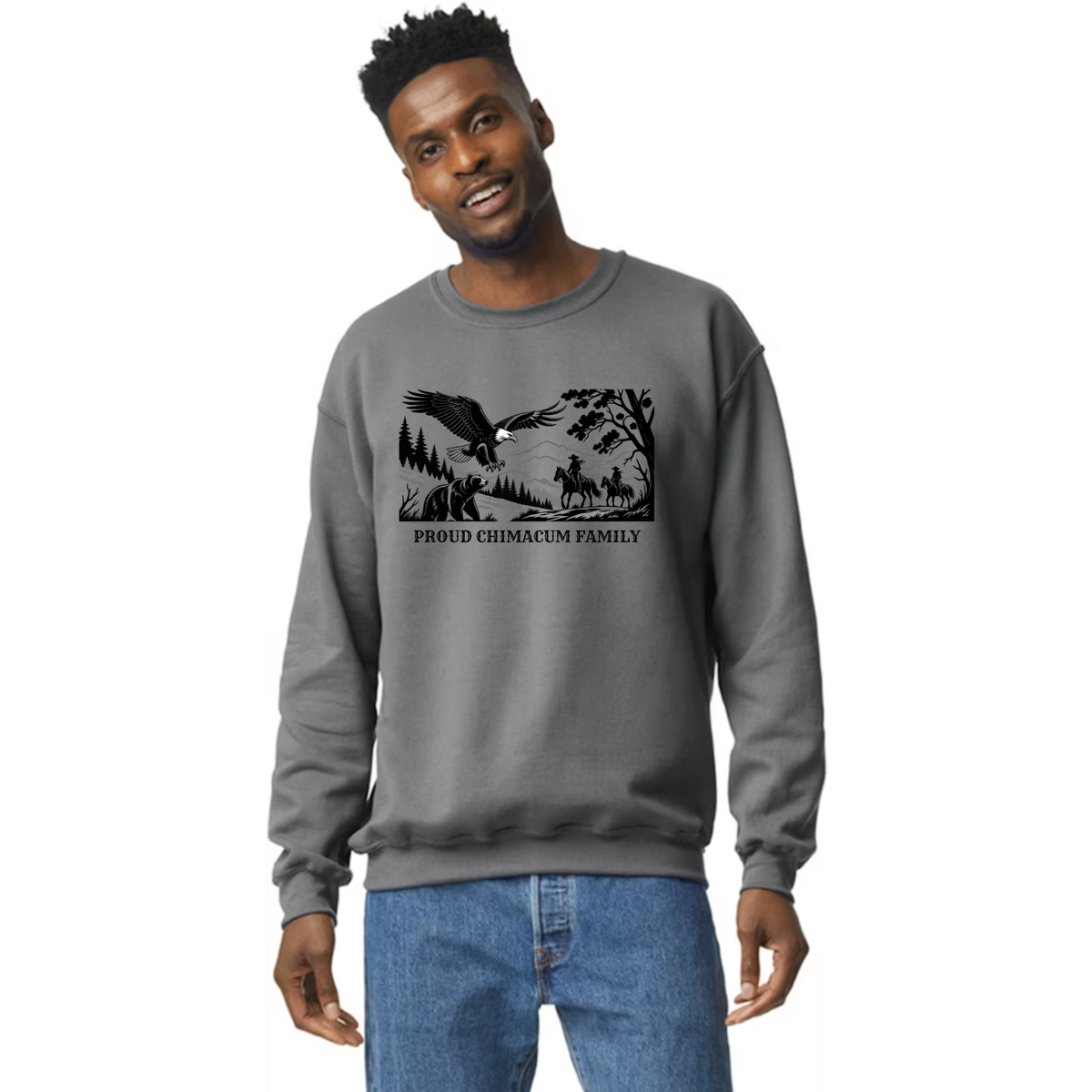 Proud Chimacum Family - Adult Unisex Crewneck