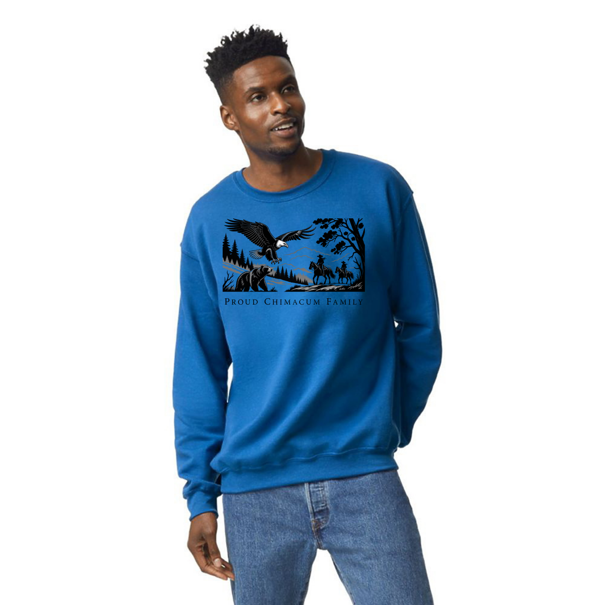Proud Chimacum Family - Adult Unisex Crewneck