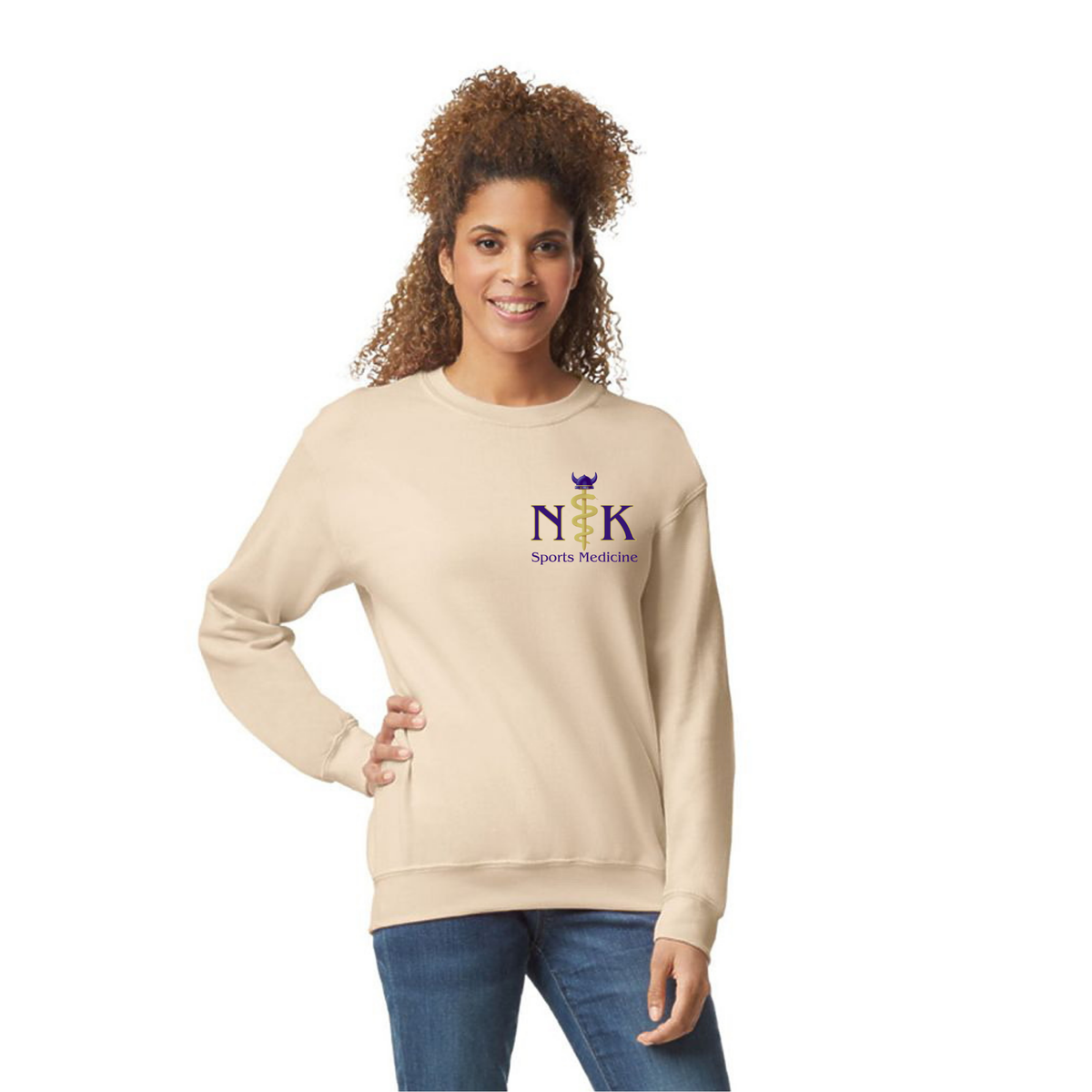 Ath Med - Crewneck -Pocket Logo - Unisex