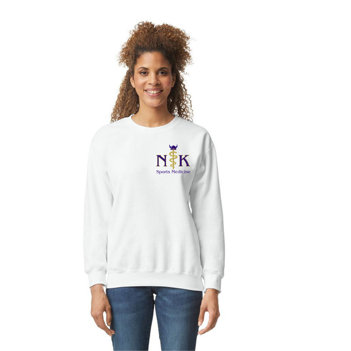 Ath Med - Crewneck -Pocket Logo - Unisex