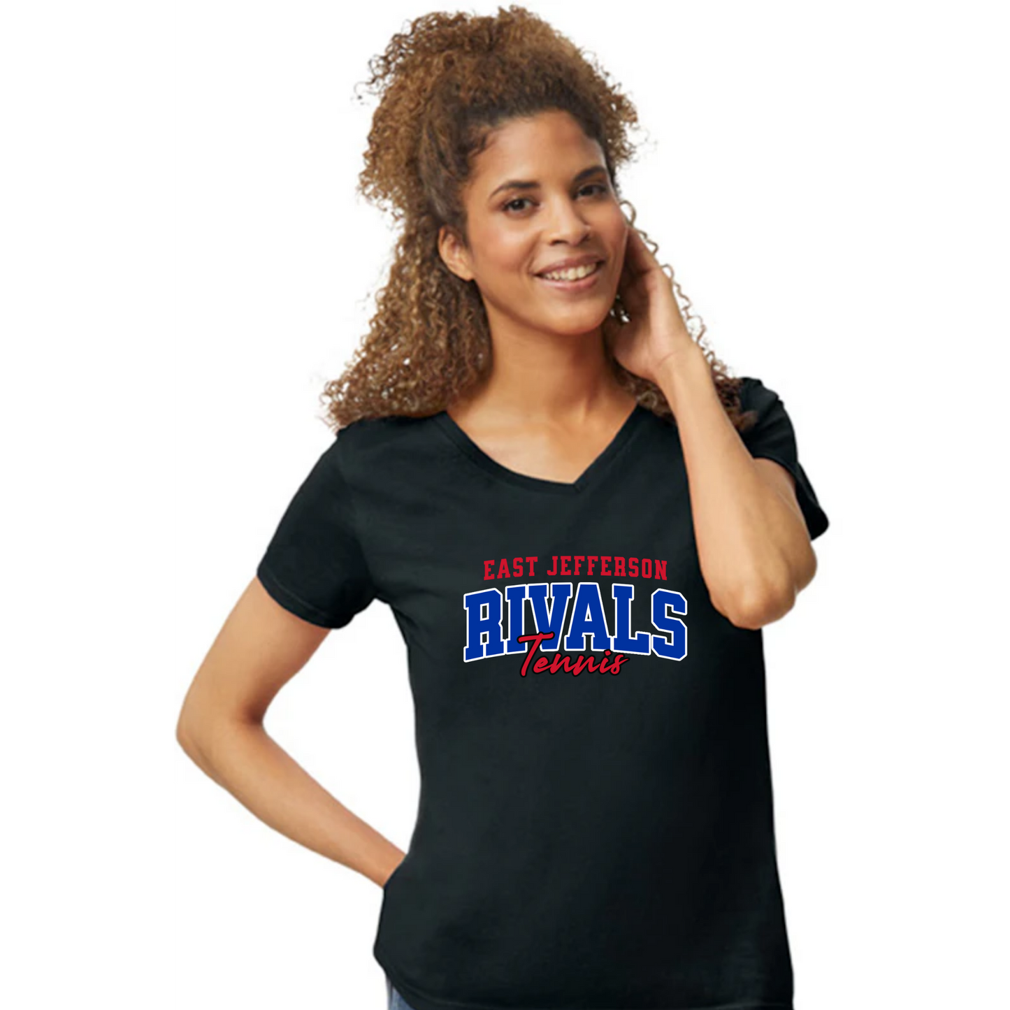 EJ Rivals Womens V neck Tshirt - Spring Sports