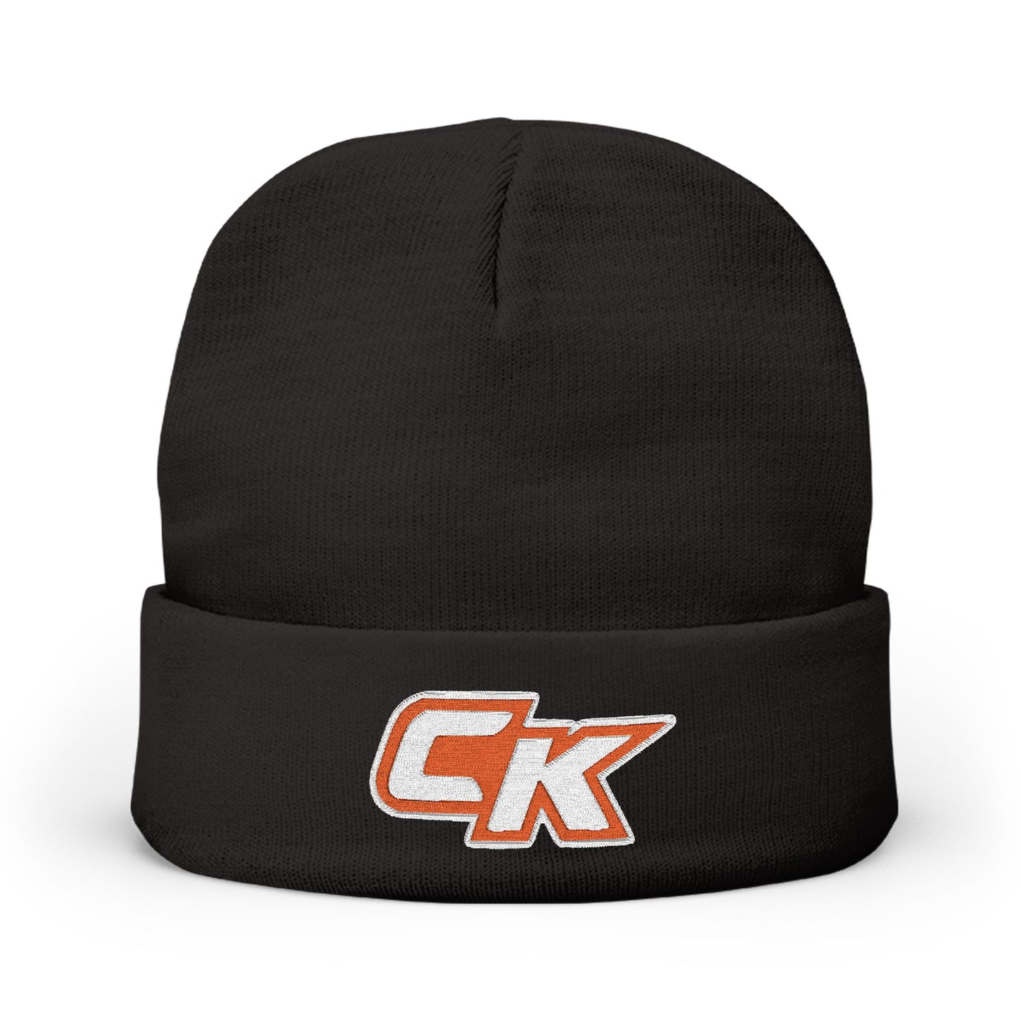 CK Logo  Embroidered Knit Beanie