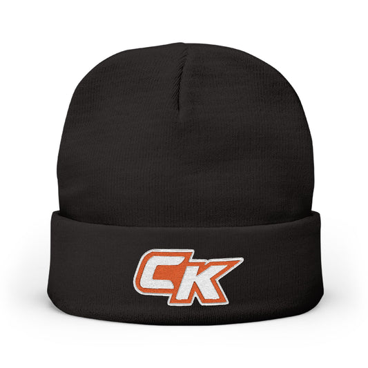 CK Logo  Embroidered Knit Beanie