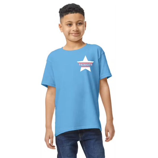 Hawk Elementary - Patriots Buddies - Front/Back - Youth TShirt