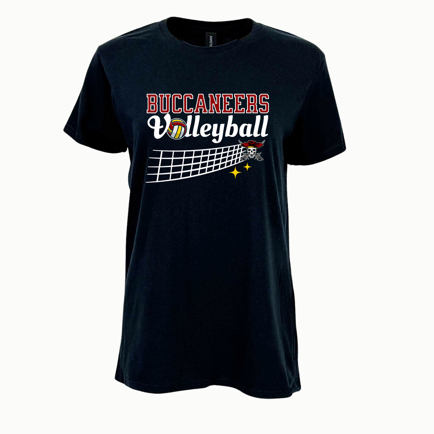 Buccaneer Volleyball Softstyle Womens tshirt