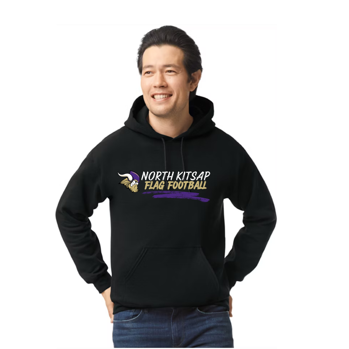 2025/2026 - North Kitsap Flag Football Heavy Cotton Hoodie - unisex