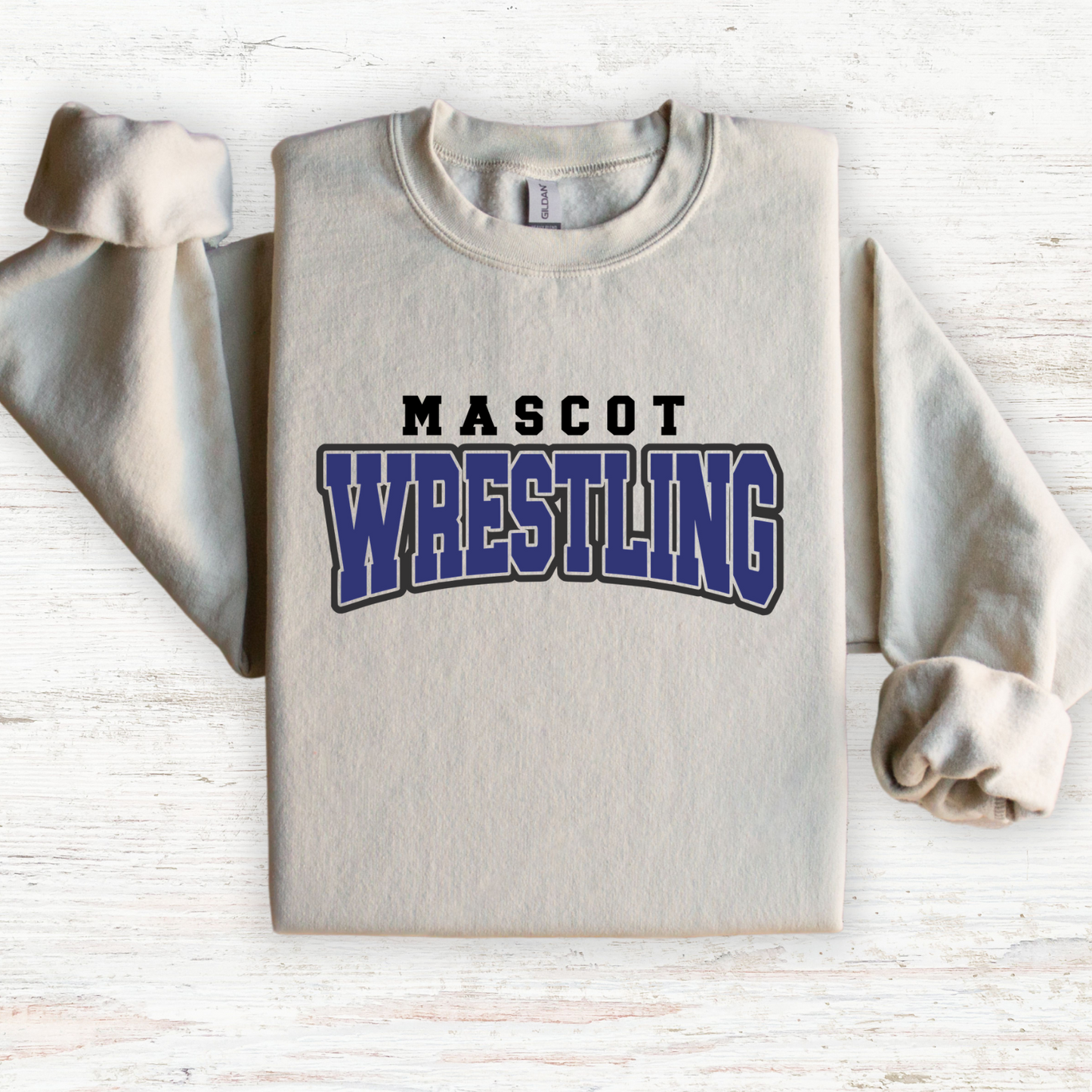 Custom Mascot Wrestling Crewneck