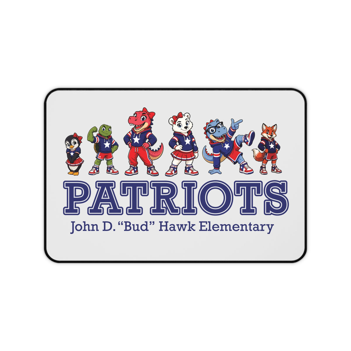 Hawk Elementary Patriots Buddies, Banner Logo Desk Mat