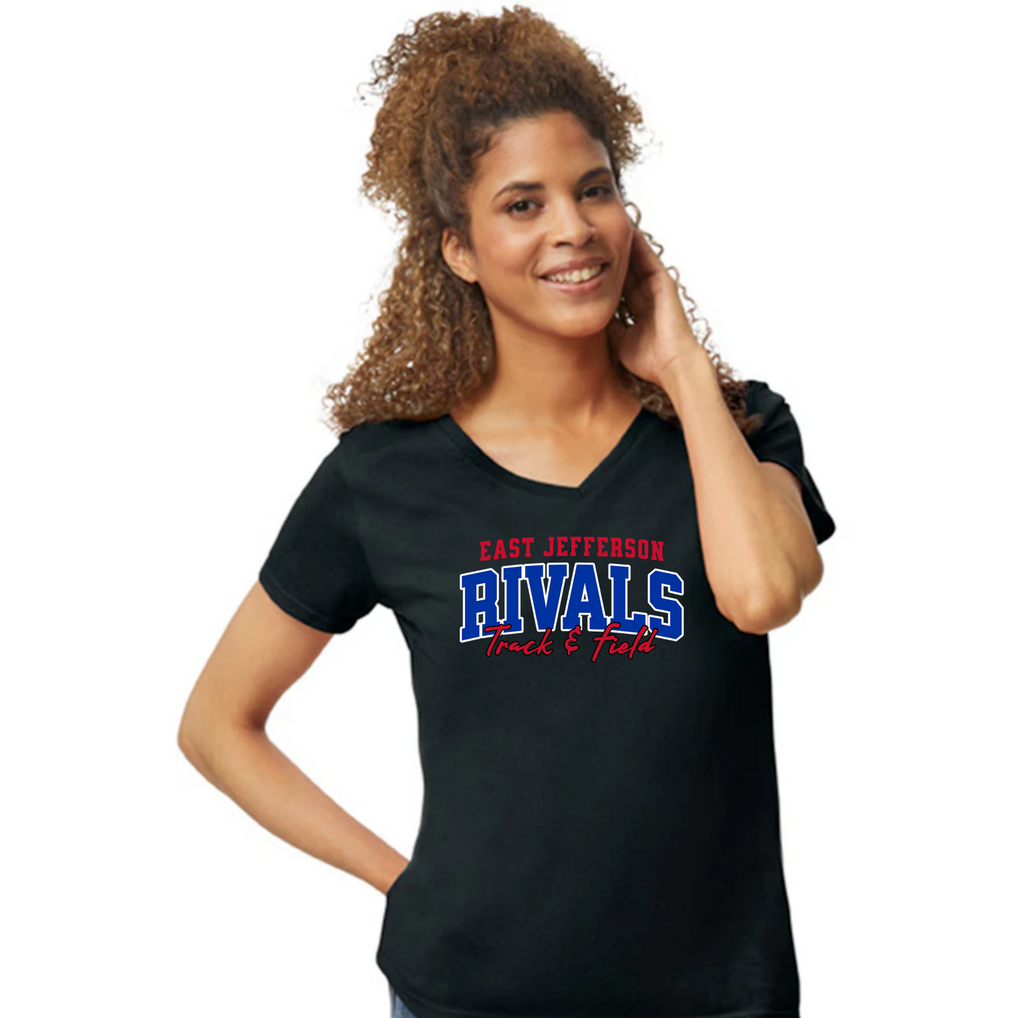 EJ Rivals Womens V neck Tshirt - Spring Sports