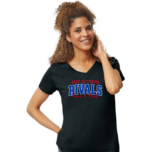 EJ Rivals Womens V neck Tshirt - Spring Sports