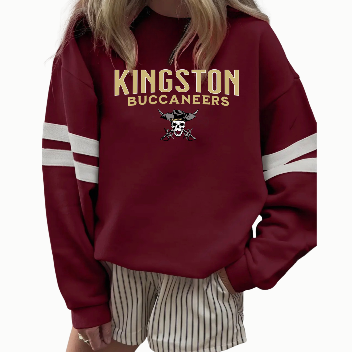 *NEW* Varsity Strip OverSized Crewneck - Kingston Buccaneers