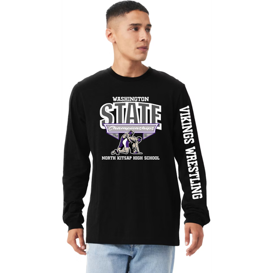 2026 Vikings State Wrestling - Long Sleeve - Adult