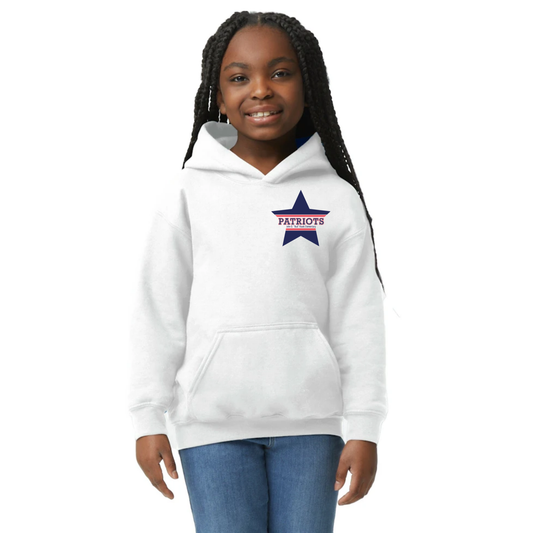 Hawk Elementary - Patriots Buddies - Front/Back - Youth Hoodie