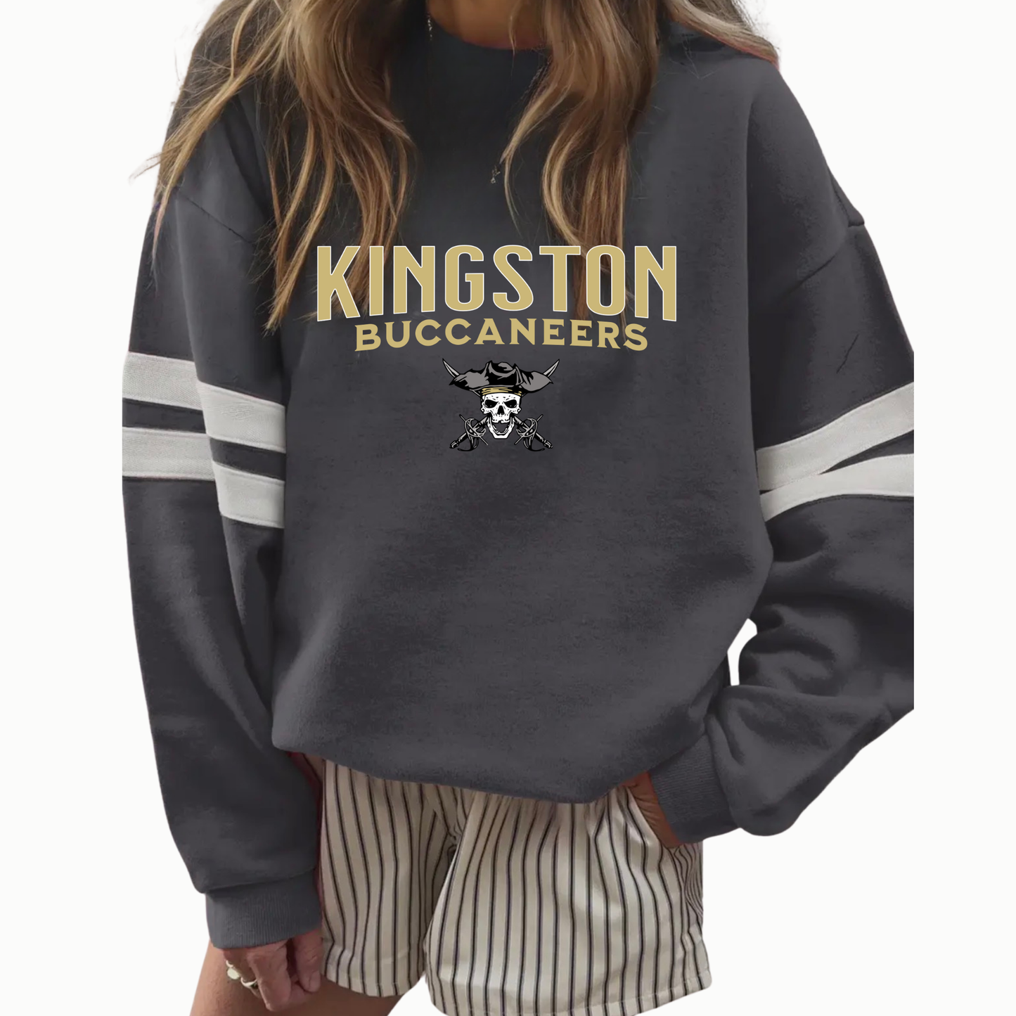 *NEW* Varsity Strip OverSized Crewneck - Kingston Buccaneers
