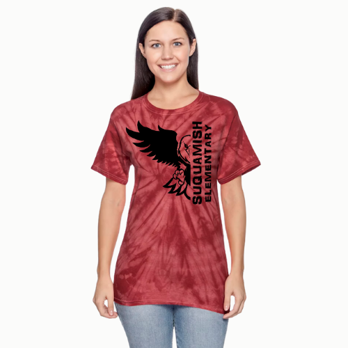 Suquamish Logo - Tie dye Tshirt - Adult unisex