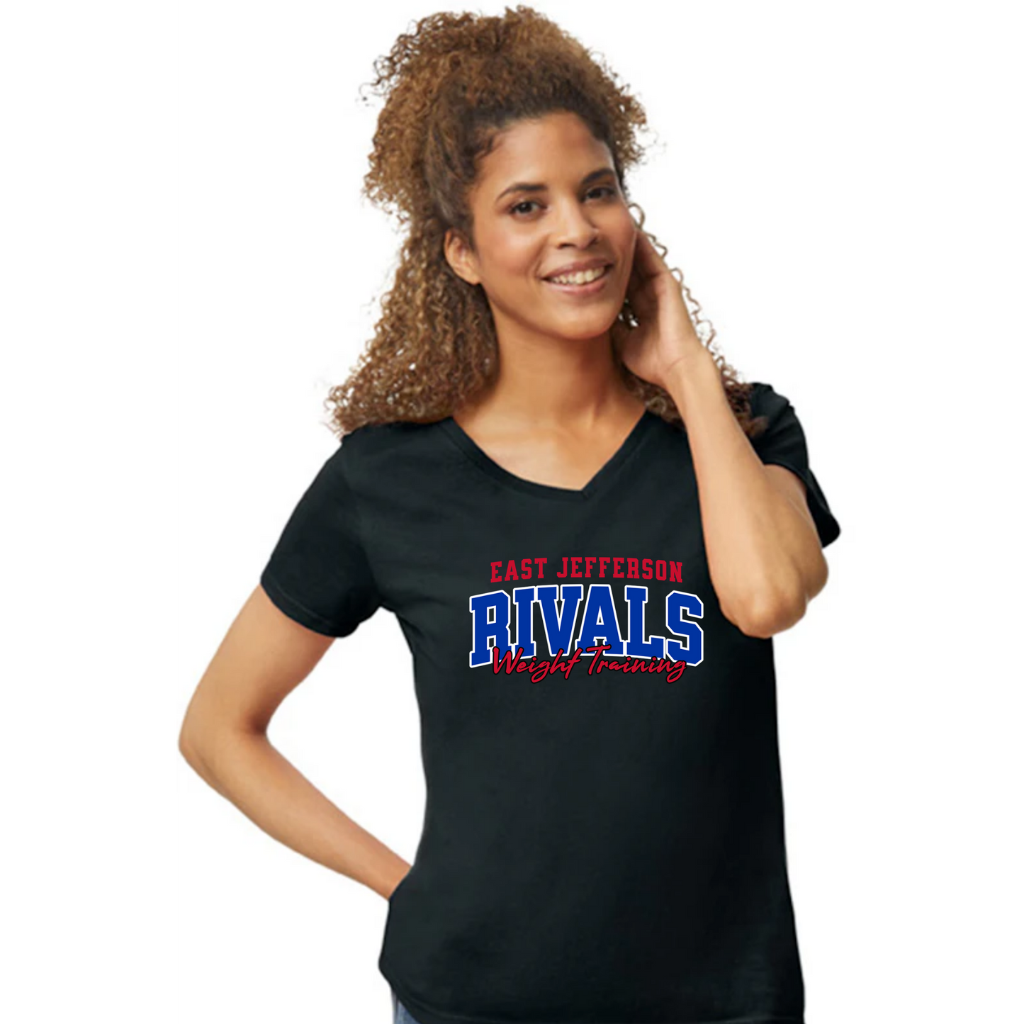 EJ Rivals Womens V neck Tshirt - Spring Sports