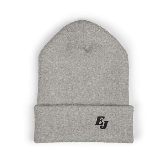 Personalized Classic Cuffed Beanie with Initial Embroidery