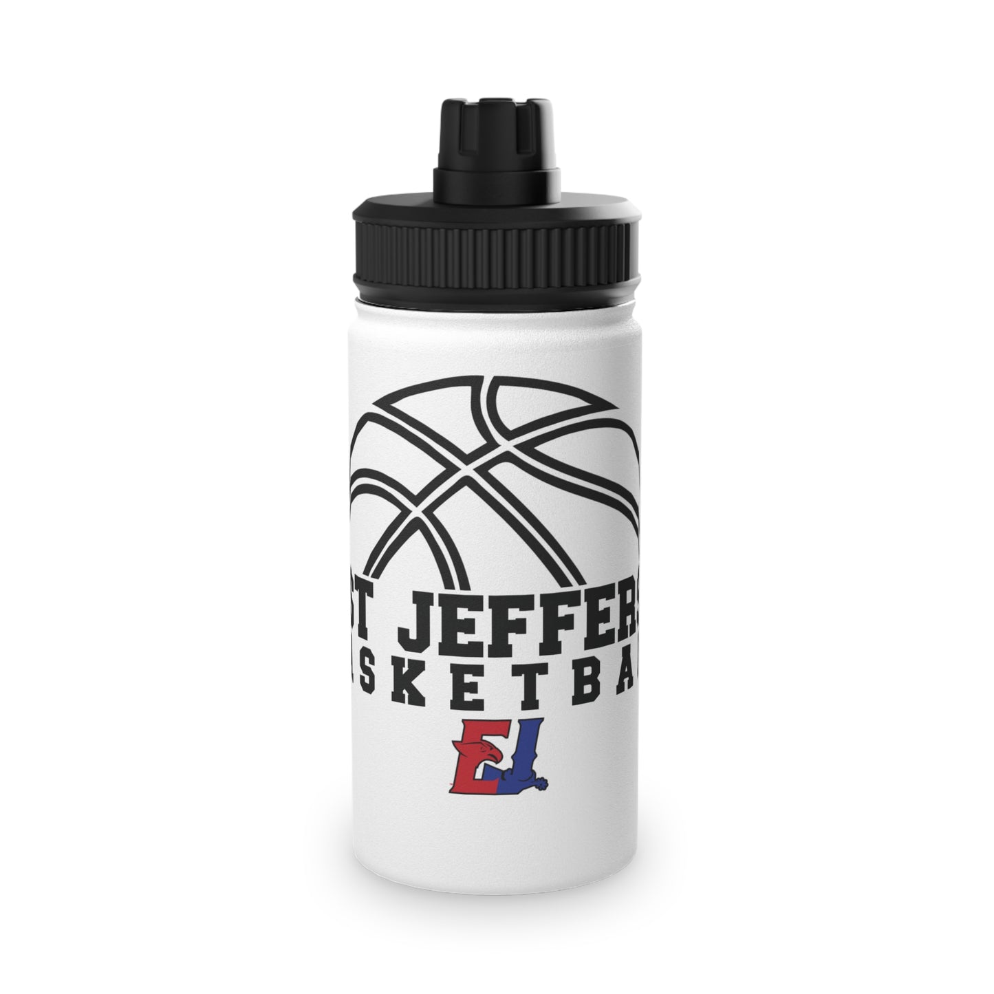 EJ Basketball Stainless Steel Water Bottle, Sports Lid