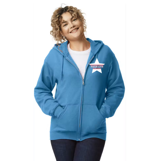 Hawk Elementary - Patriots Buddies - Front/Back - Full Zip Jacket