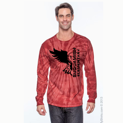 Suquamish Logo - Tie dye - Adult Long Sleeve unisex