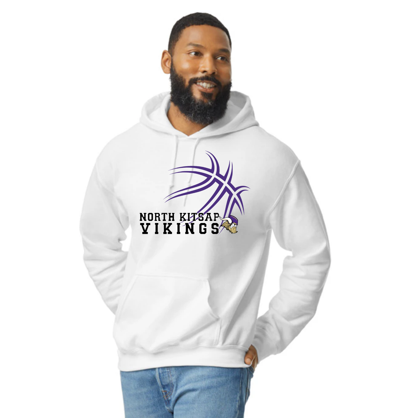 NK Basketball - Purple basketball Logo - Hoodie