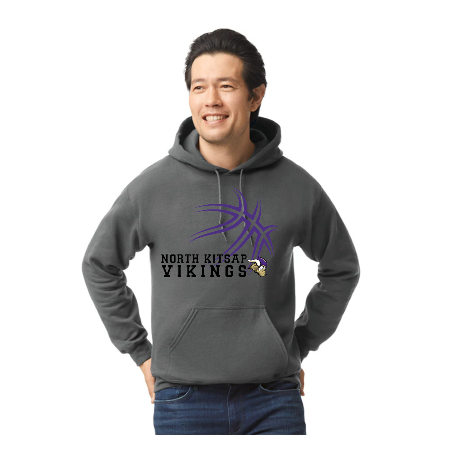 NK Basketball - Purple basketball Logo - Hoodie