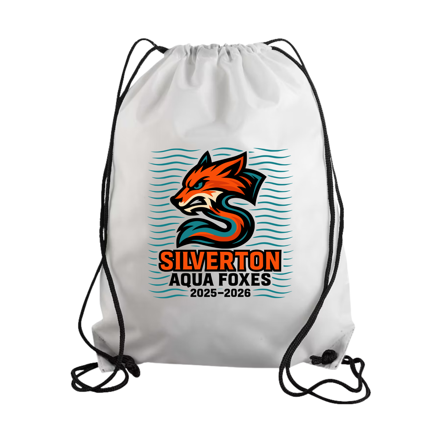 *NEW* Silverton Aqua Foxes Draw String Bag
