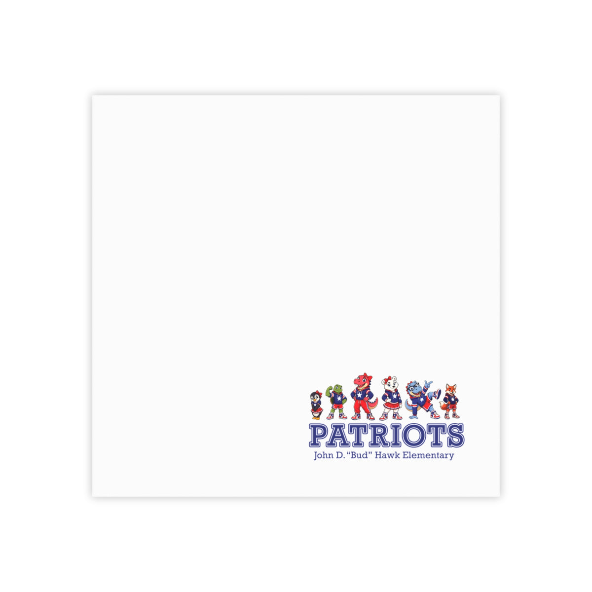 Hawk Elementary Buddy Banner Post-it® Note Pads