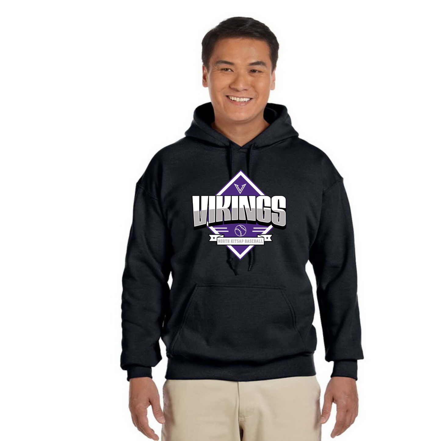 *NEW* NK Viking Baseball Banner Logo - Hoodie