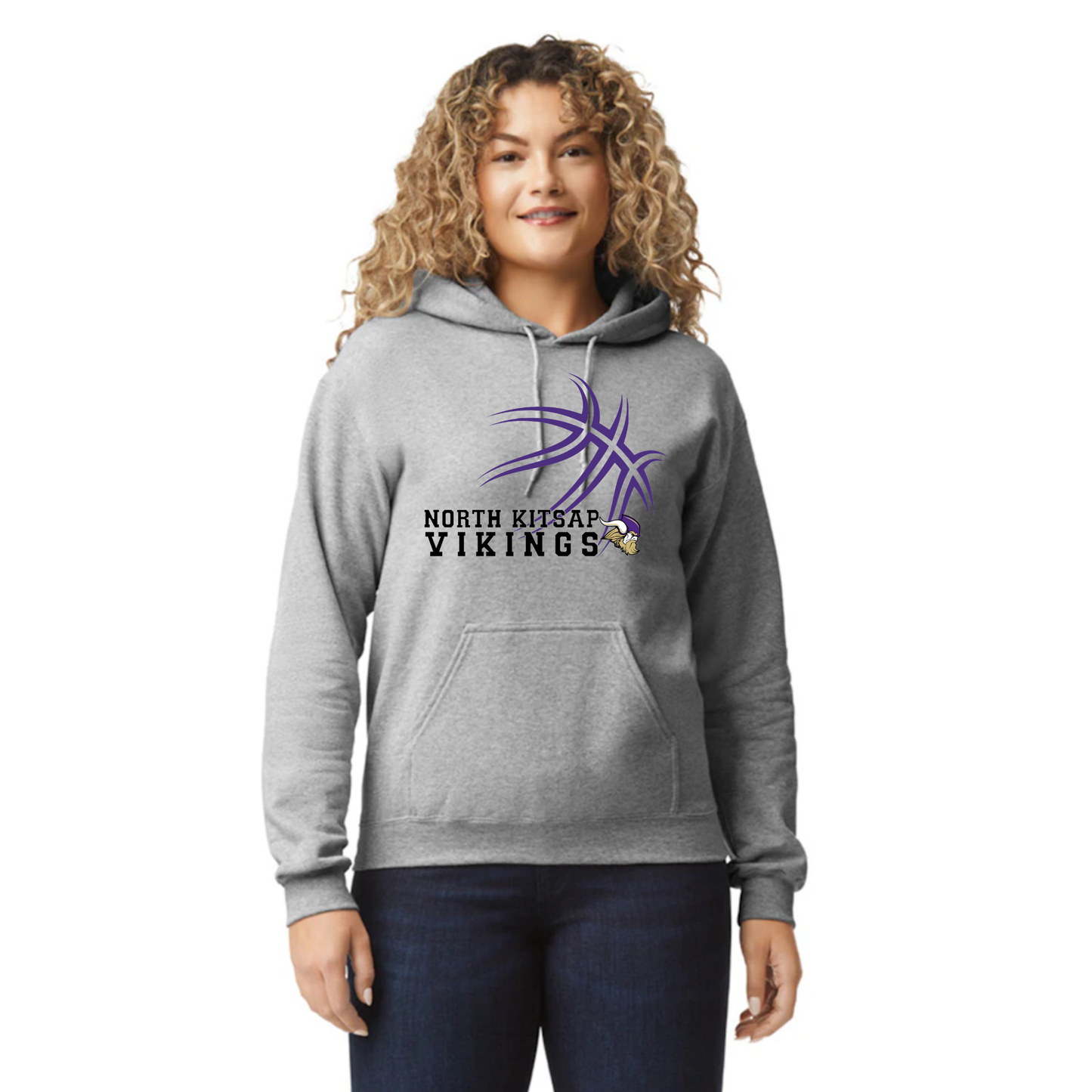 NK Basketball - Purple basketball Logo - Hoodie