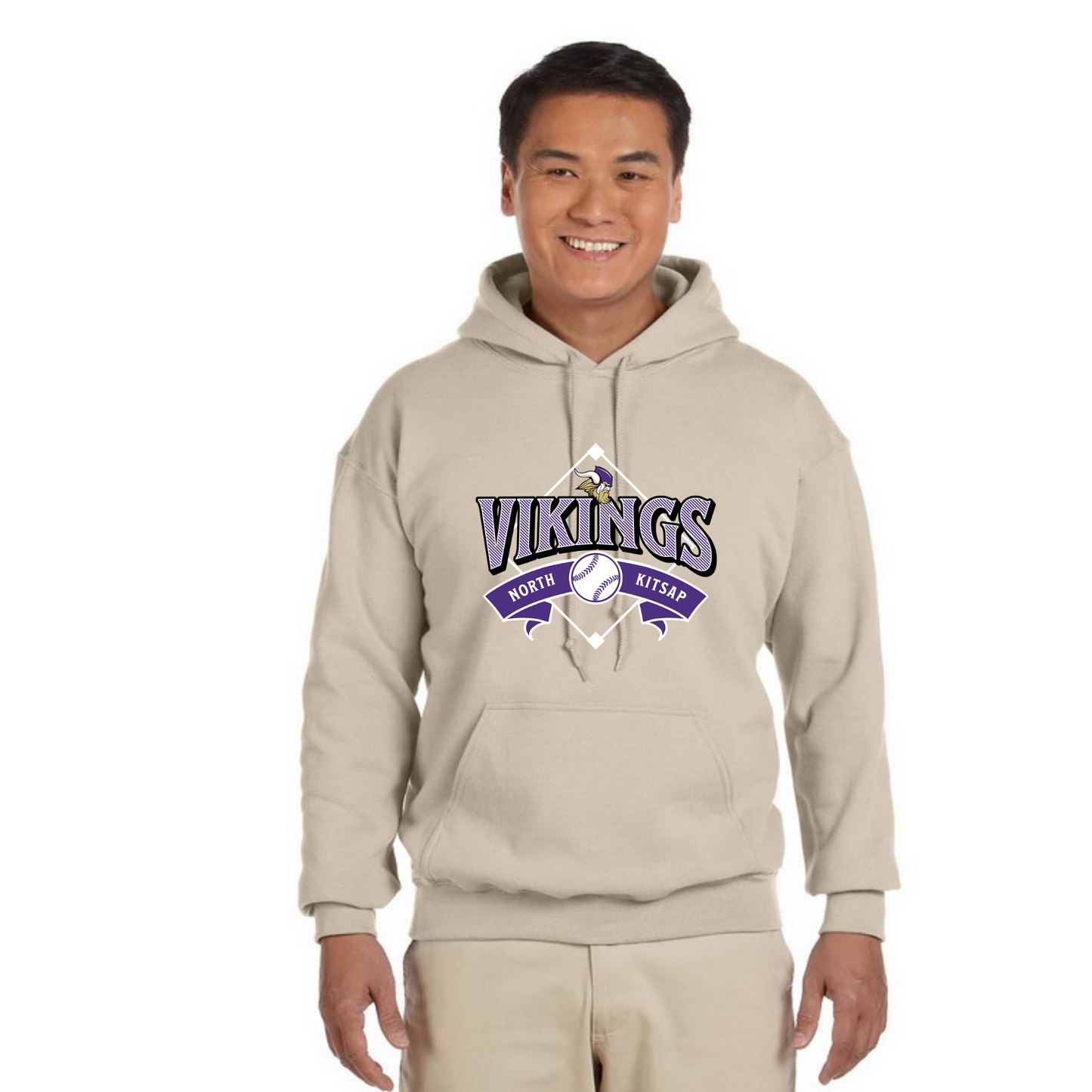NK Baseball Banner Diamond Logo - Hoodie