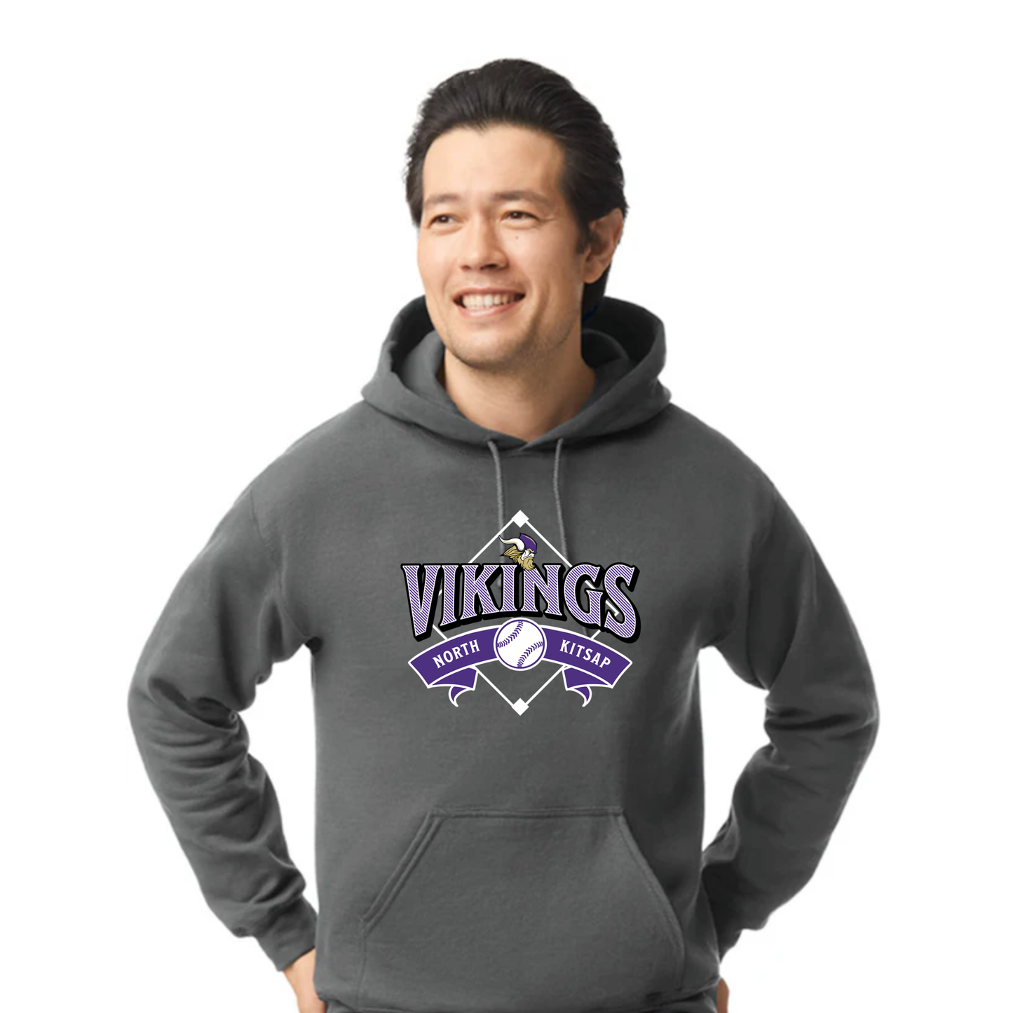 NK Baseball Banner Diamond Logo - Hoodie