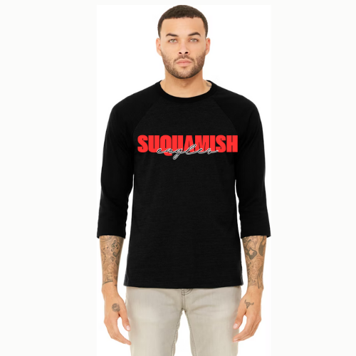 Suquamish - Unisex 3/4-Sleeve Baseball T-Shirt