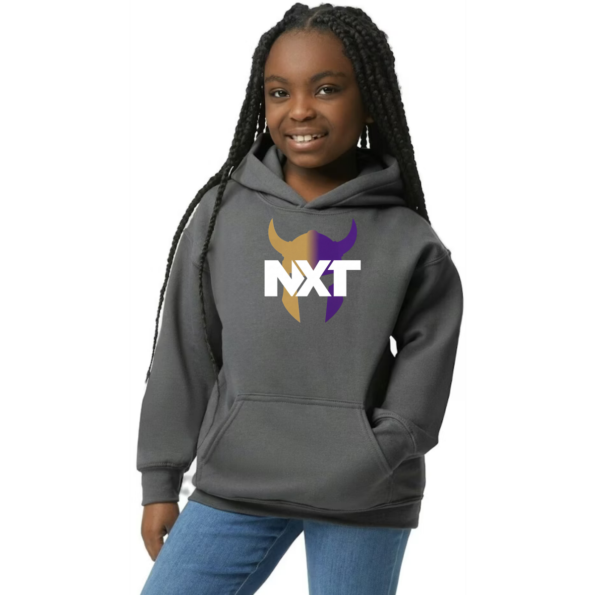 NXT Basketball - Viking Helmet - Youth Hoodie