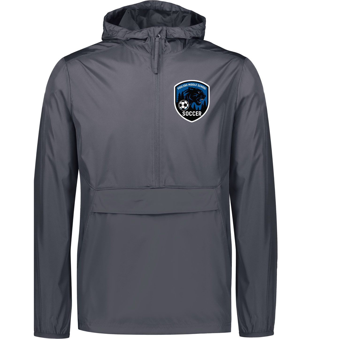 PMS Soccer - 1/2 Zip Water Resistant Pull Over