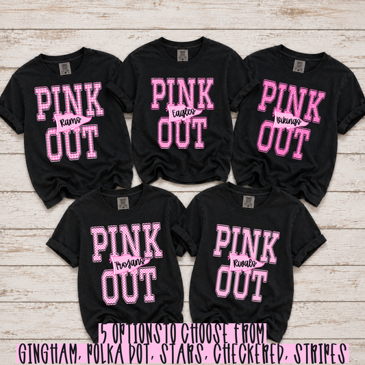 PINK OUT PENNANT - Custom Mascot