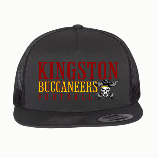 Kingston Bucs Football - Flat Bill trucker hat