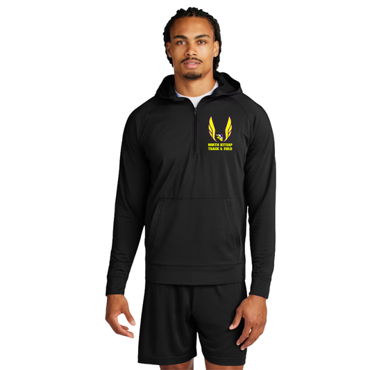 Vikings T&F - Volt Logo - Sport-Wick Stretch 1/2-Zip Hoodie - Mens