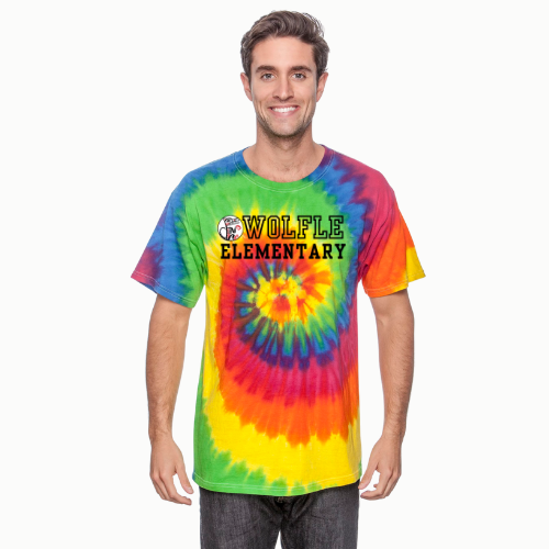 *NEW* Wolfle Banner Logo - Tie dye - Adult unisex