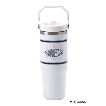 Game Day 30oz Stainless Steel Flip Straw Tumbler