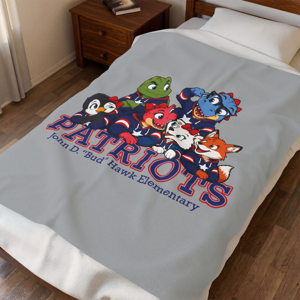 Hawk Elementary Plush Blanket