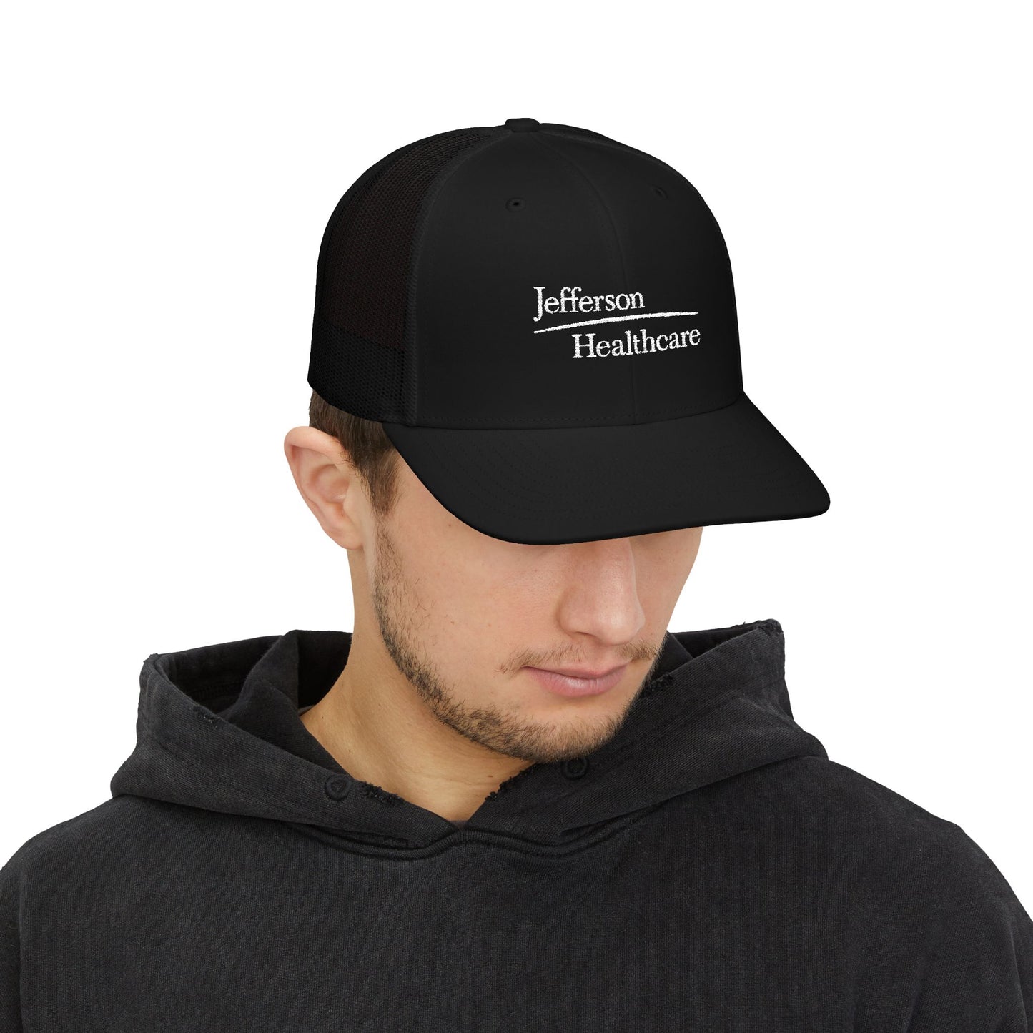 Embroidered Snapback Trucker Cap