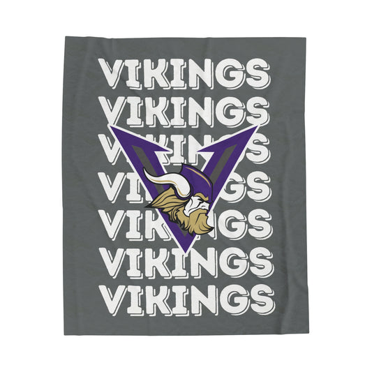 Charcoal Viking Plush Blanket