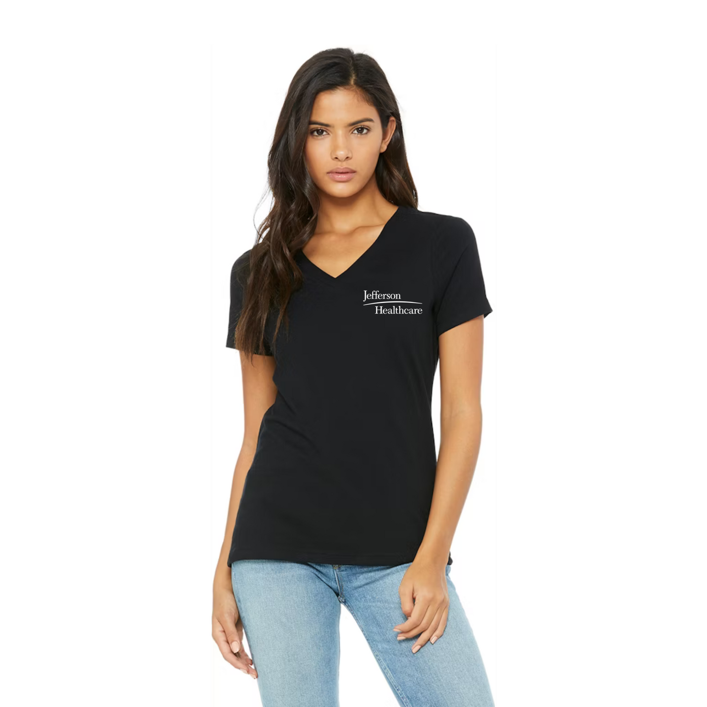 JH Women's Relaxed Jersey V-Neck T-Shirt
