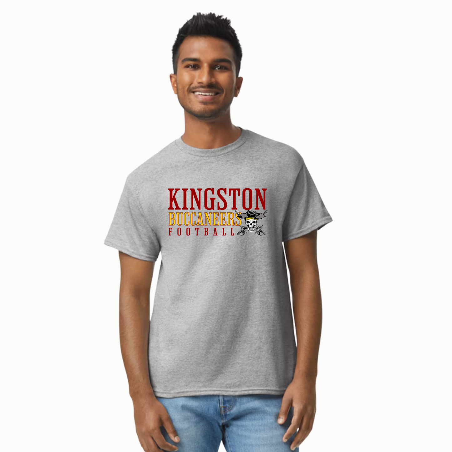 Kingston Bucs Football - Heavy Cotton Tshirt - Unisex