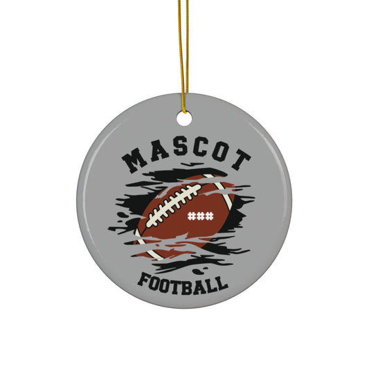 Custom Team & Name Football Ornament