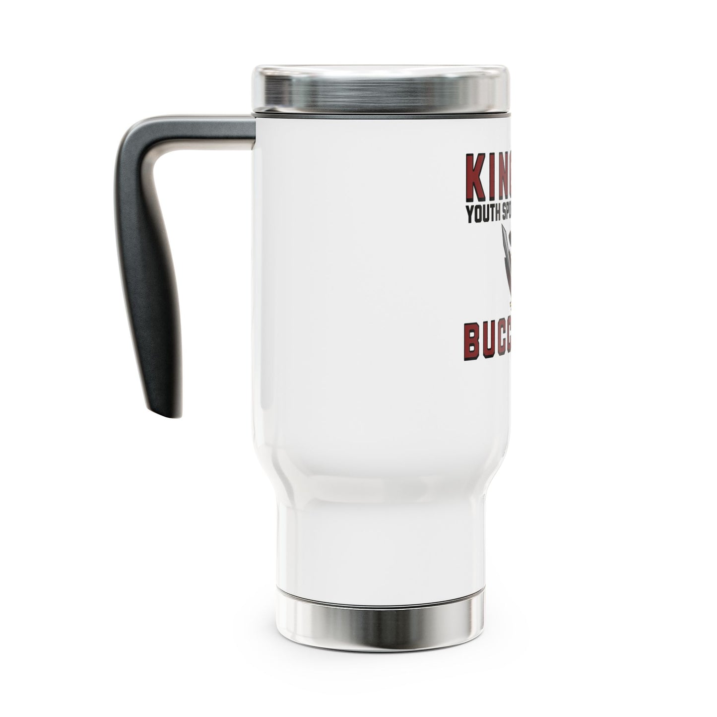 Stainless Steel Travel Mug with Handle, 14oz