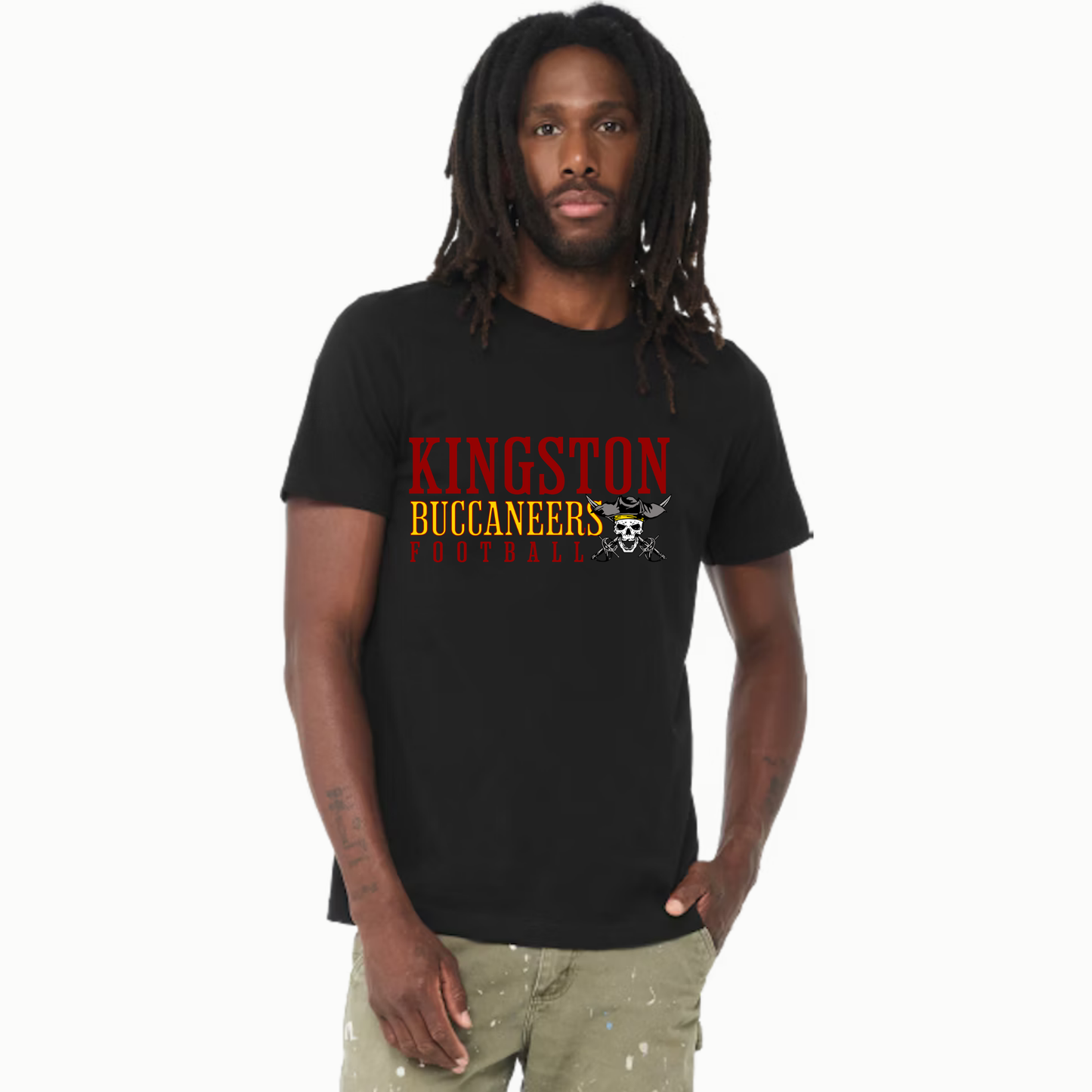 Kingston Bucs Football - Heavy Cotton Tshirt - Unisex